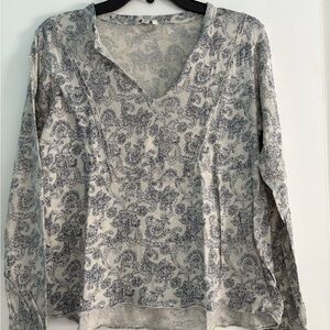 Paisley Print V-Neck Lucky Brand - Sm